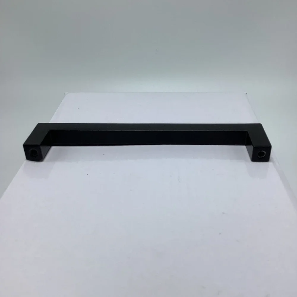 12 Silverline Solid Square Bar Pulls Cabinet Handles Matte Black‎